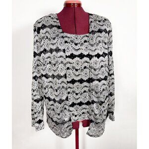 Vintage sparkly lacy 90s cardigan and tank set